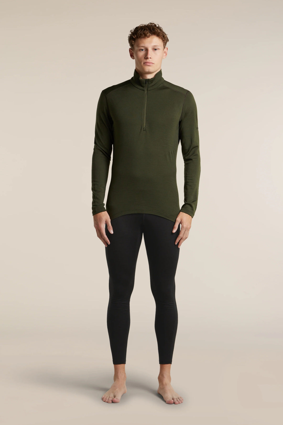 Mens Merino 260 Tech LS Half Zip Thermal Top  Dark Loden  B04372