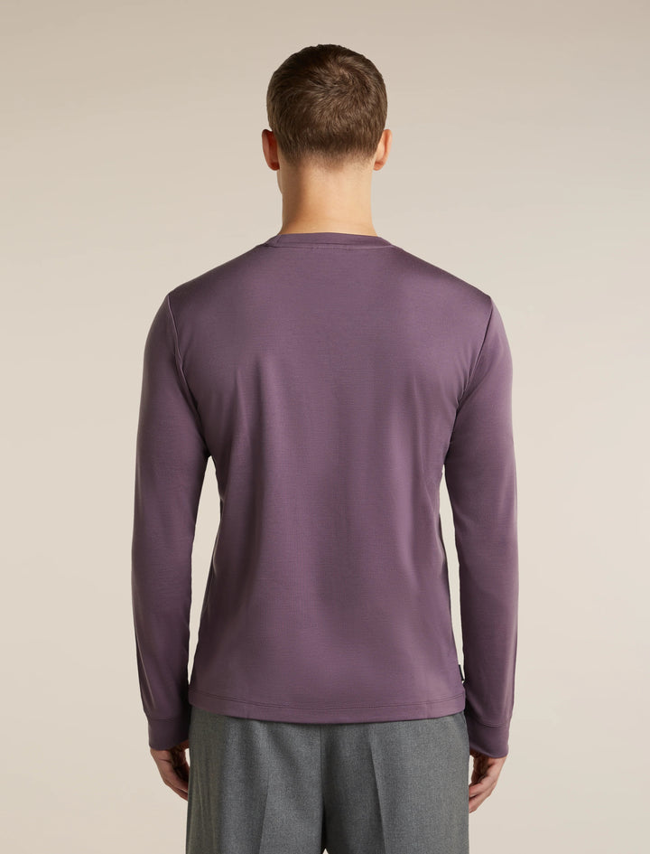 Mens  300 15.5 MerinoFine™ Long Sleeve T Shirt  Grey Plum 0A57KE