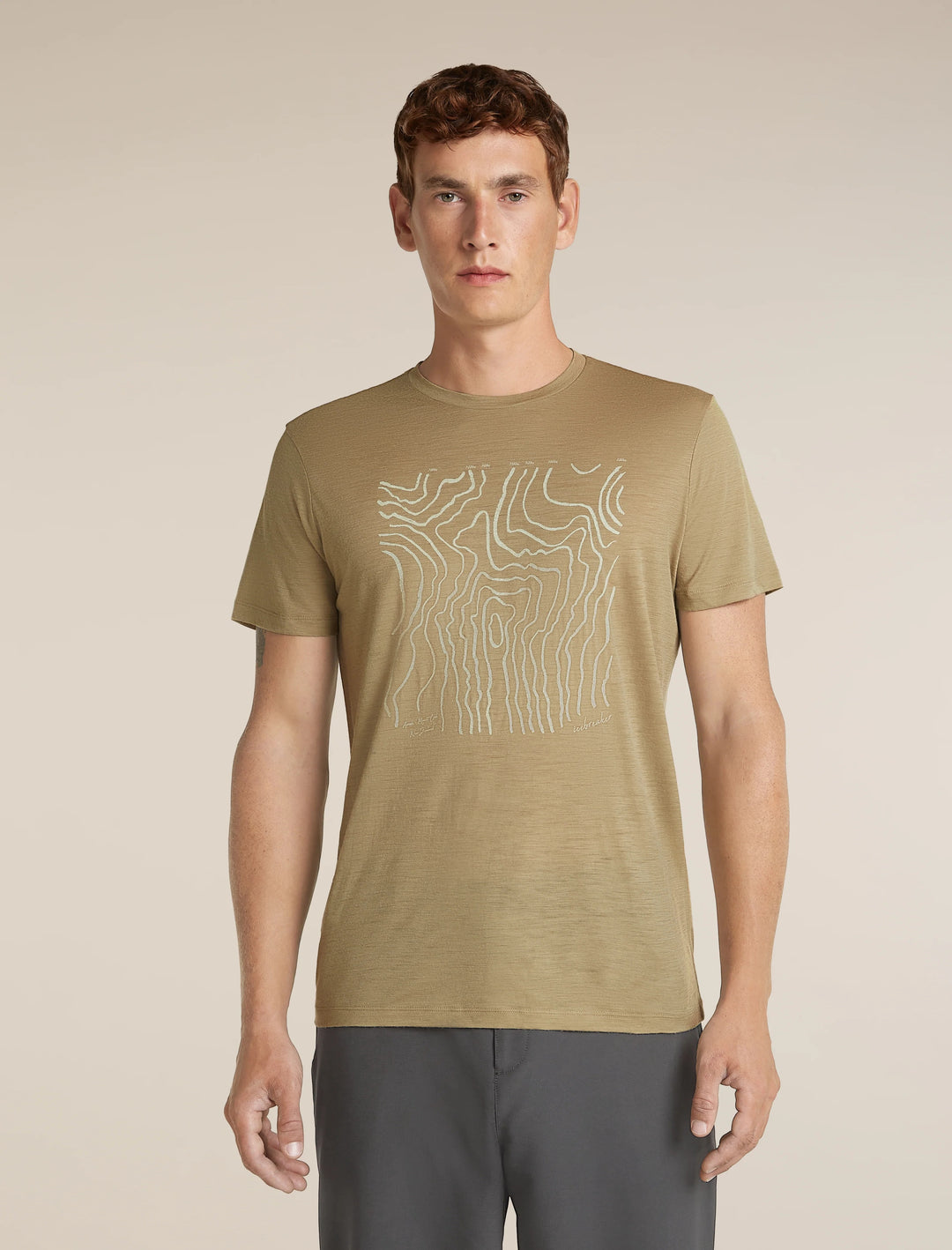 Mens Merino 150 Tech Lite Short Sleeve T Shirt Great Heights Cumin  0A57K3