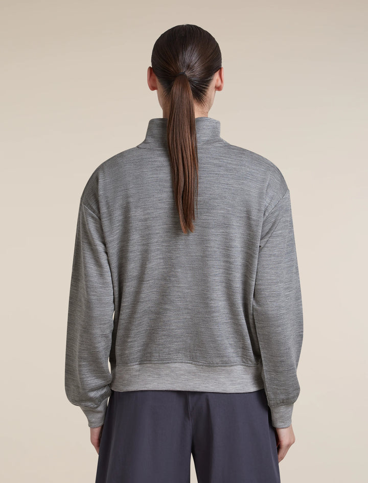 Womens Merino Blend 150 Drift Long Sleeve Half Zip  Metro Heather 0A57KH