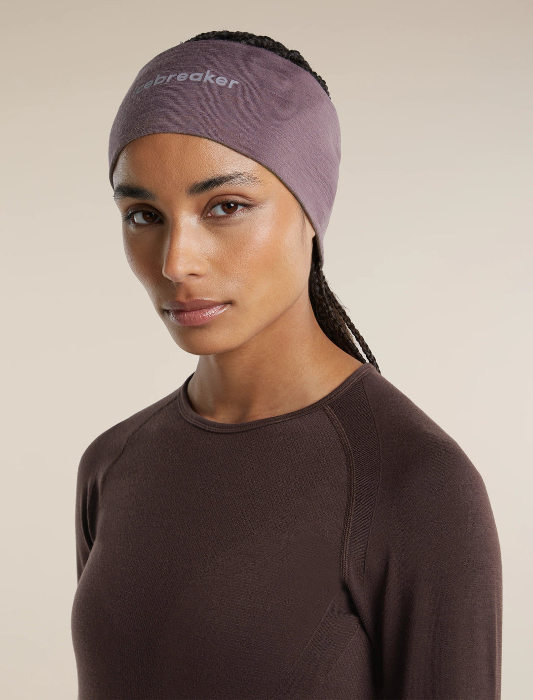 Adult Unisex Merino 200 Oasis Headband  Grey Plum 0A56SG