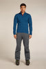 Mens Merino 400 RealFleece™ Descender Long Sleeve Zip Atlantis 0A571Q