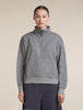 Womens Merino Blend 150 Drift Long Sleeve Half Zip  Metro Heather 0A57KH