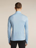 Mens 200 Merino Fine Ace Long Sleeve Half Zip Zinc Blue 0A5767