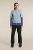 Womens Merino Blend 300 RealFleece™ Descender Long Sleeve Zip Hoodie  Dawn/Zinc Blue 0A57QM