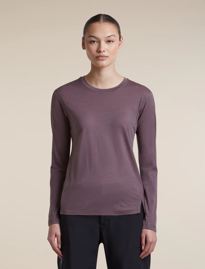 Womens  150 MerinoFine™ Ace Long Sleeve Tee Grey Plum 0A57LZ