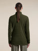Womens Merino 400 RealFleece™ Grid Peaksland Long Sleeve Half Zip Dark Loden 0A57HT