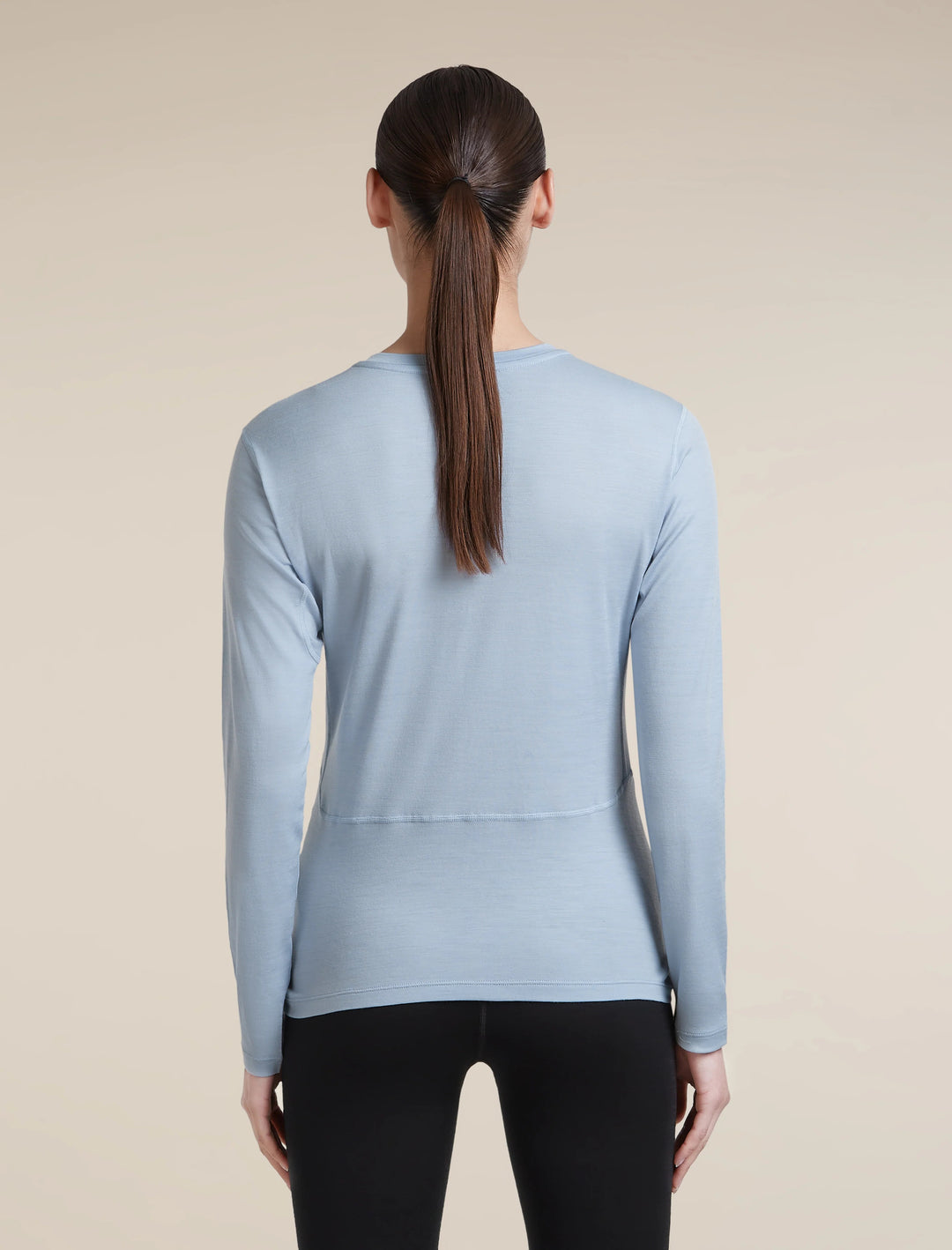 Womens 200 MerinoFine™ Ace Long Sleeve Crewe Zinc Blue 0A57HQ