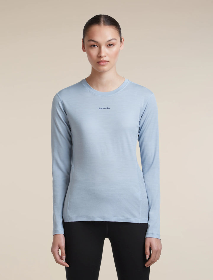Womens 200 MerinoFine™ Ace Long Sleeve Crewe Zinc Blue 0A57HQ