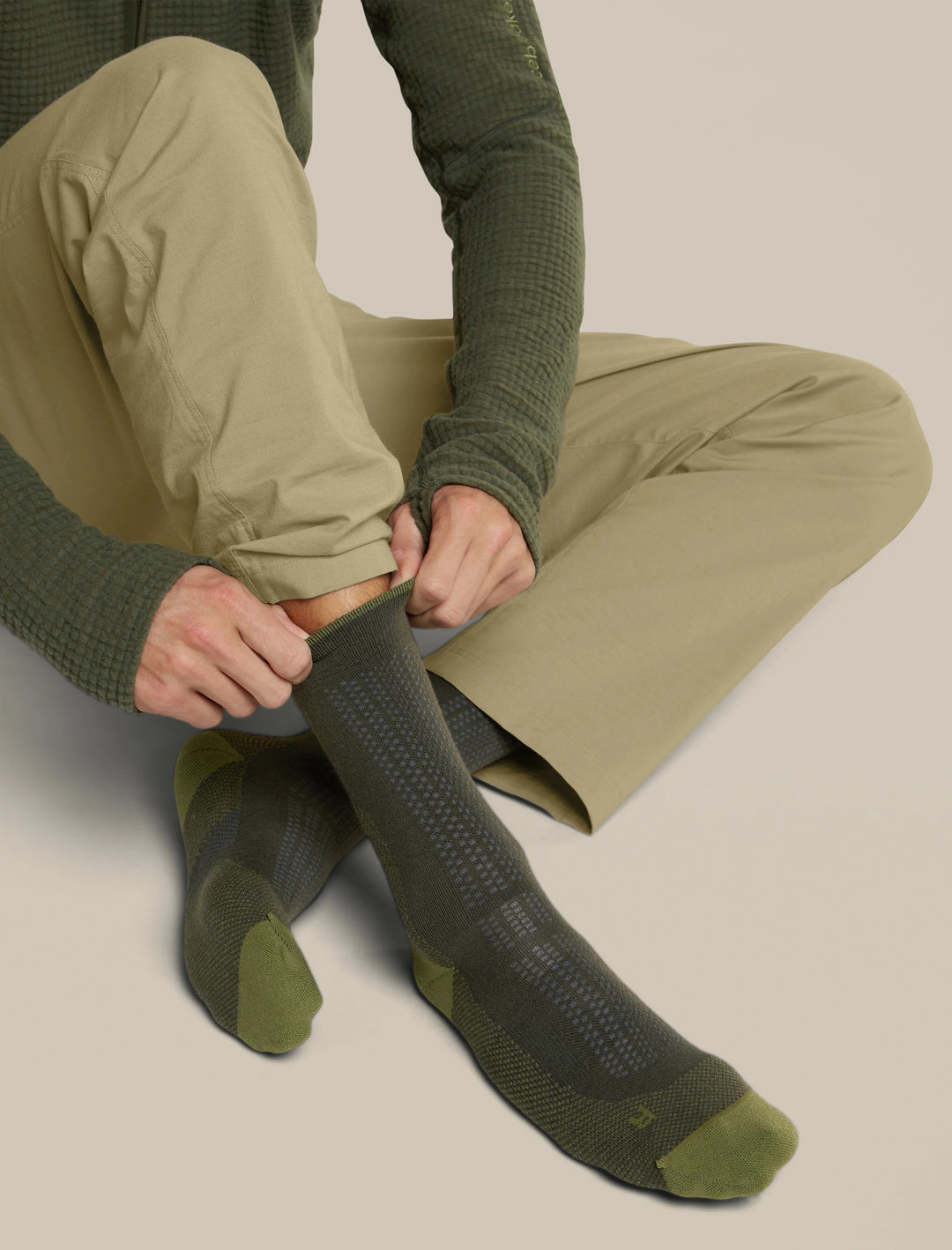Mens  Merino Hike+ Ultralight Crew  Dk Loden/Sphagnum 0A578Q