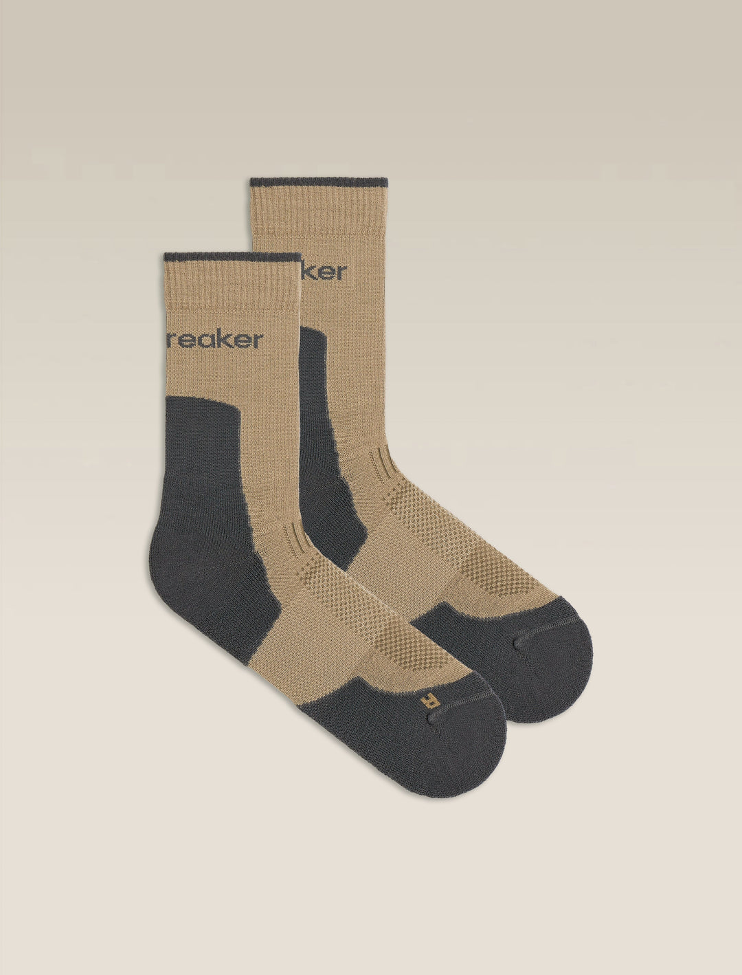 Mens Merino Hike+ Light Crew Socks   Cumin/Obsidian 0A578O