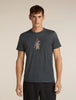 Mens Merino 150 Tech Lite SS Tee Bear Tour  Obsisian 0A57BS