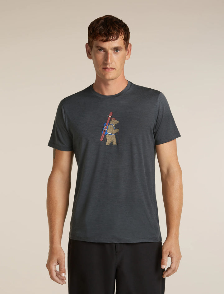 Mens Merino 150 Tech Lite SS Tee Bear Tour  Obsisian 0A57BS