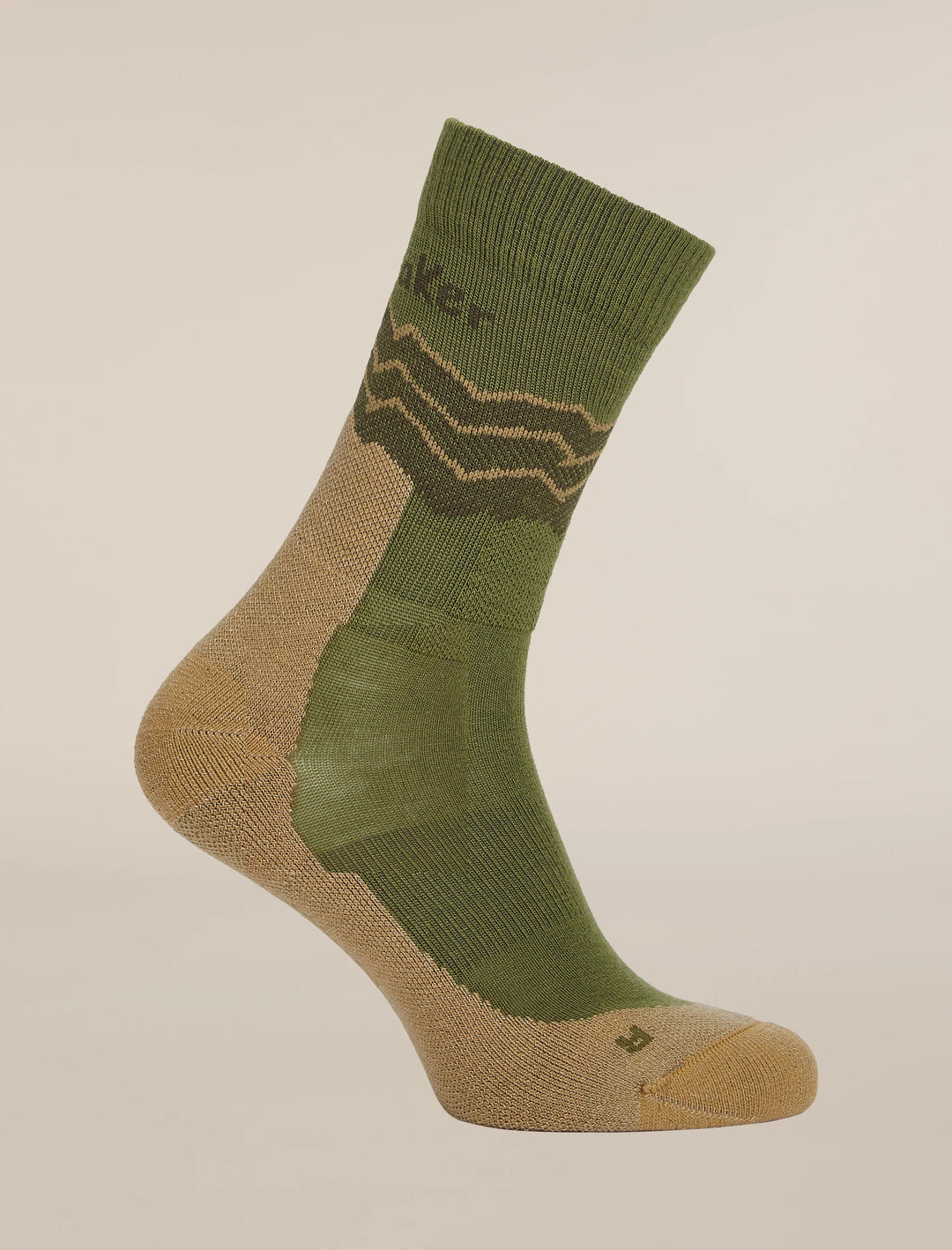Mens Merino Hike+ Medium Crew Socks Across the Peaks Sphagnum/Cumin/Dark Loden 0A578Z