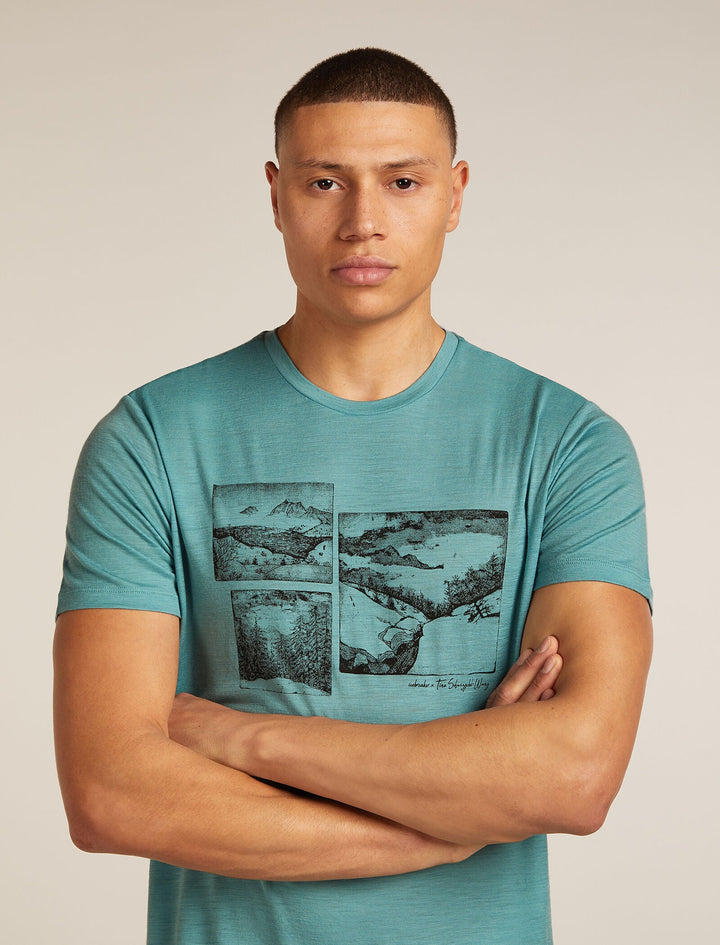 Mens Merino 150 Tech Lite Short Sleeve T-Shirt The Climb Hydro 0A57C2