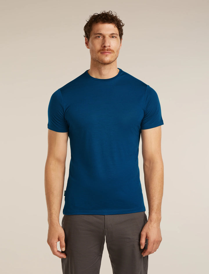 Mens Merino Blend 125 Cool-Lite Sphere SS Tee T-Shirt Atlantis 0A56ZM