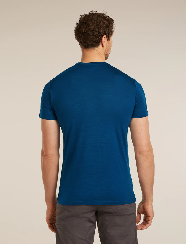 Mens Merino Blend 125 Cool-Lite Sphere SS Tee T-Shirt Atlantis 0A56ZM