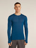 Mens Merino Blend 75 Cool-Lite™ Featherlight™ Long Sleeve Crew Thermal Top Atlantis 0A577J