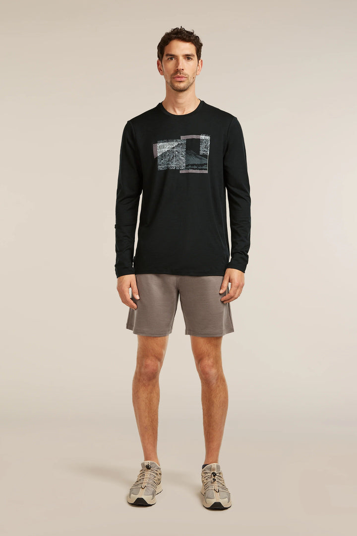 Mens Merino 150 Tech Lite Long Sleeve T-Shirt Peak Balance Black 0A57FT