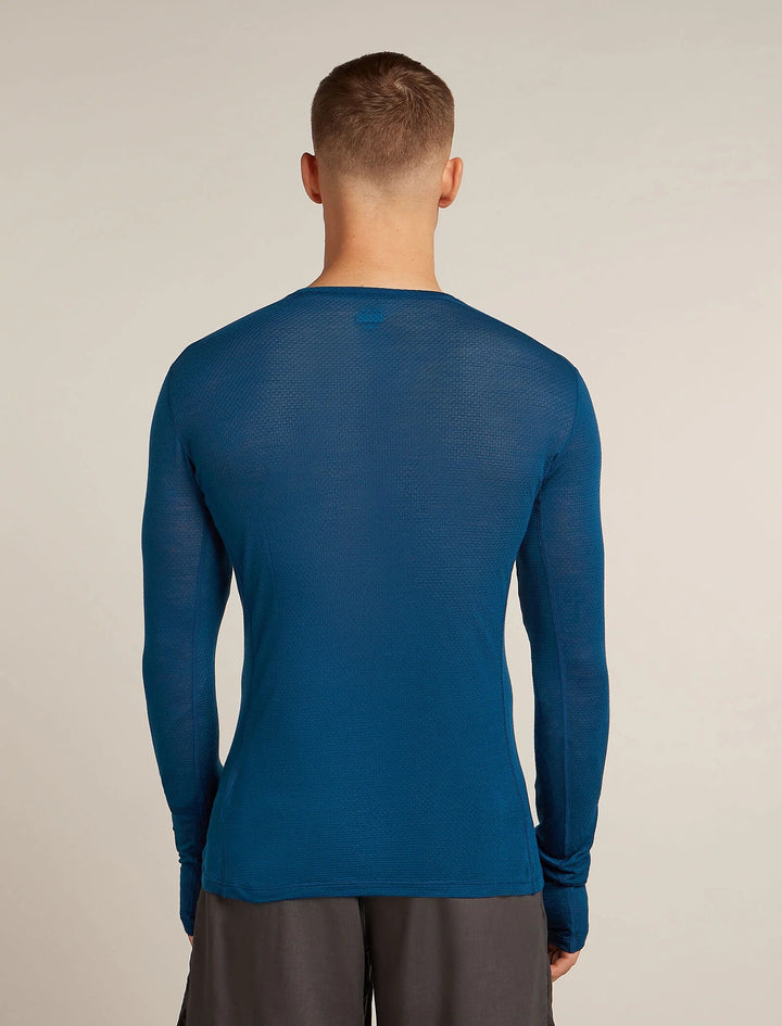 Mens Merino Blend 75 Cool-Lite™ Featherlight™ Long Sleeve Crew Thermal Top Atlantis 0A577J