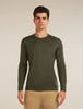 Mens 200 Oasis LS Crewe  Dark Loden 104365
