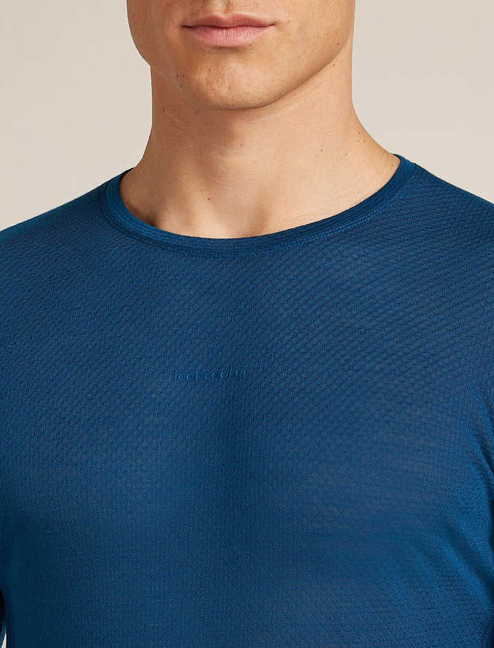 Mens Merino Blend 75 Cool-Lite™ Featherlight™ Long Sleeve Crew Thermal Top Atlantis 0A577J