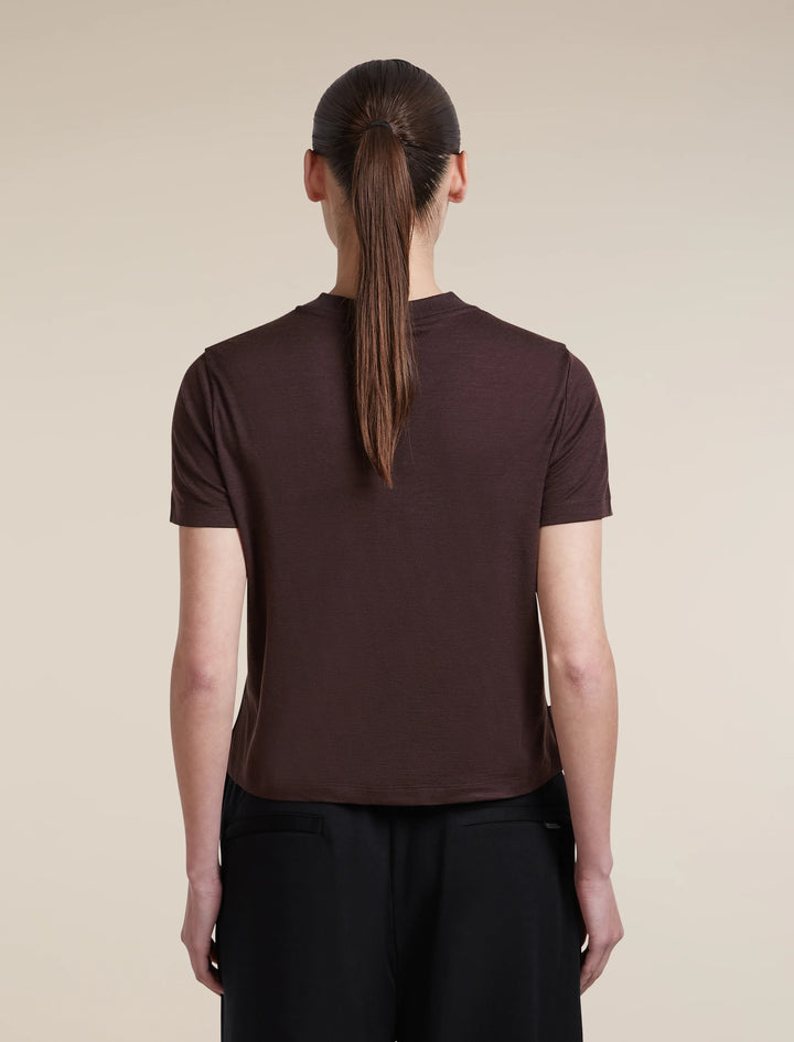 Womens Merino 150 Tech Lite SS Crop T-Shirt  Bittersweet 0A56Y2