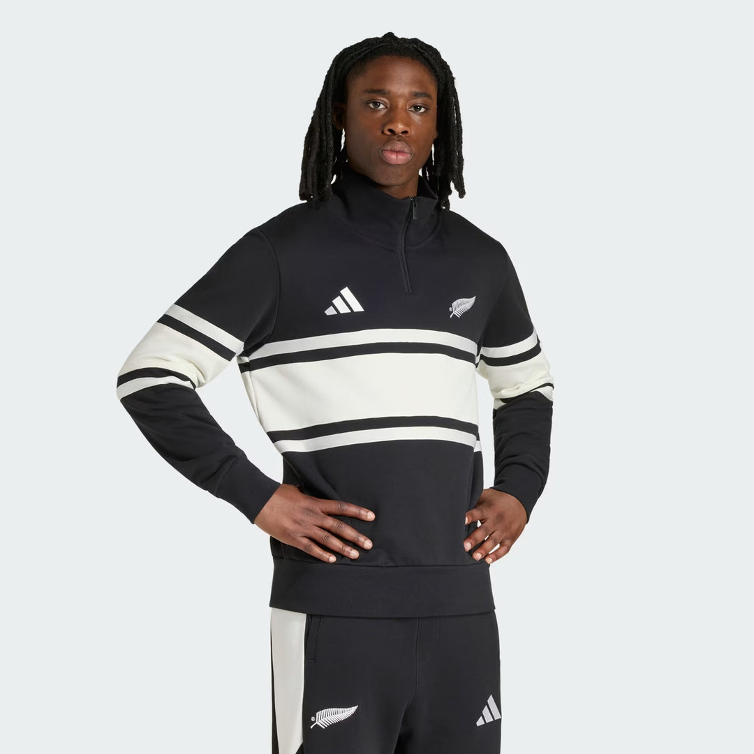 Mens New Zealand Rugby Leisurewear Quarter Zip Sweatshirt KQ8181