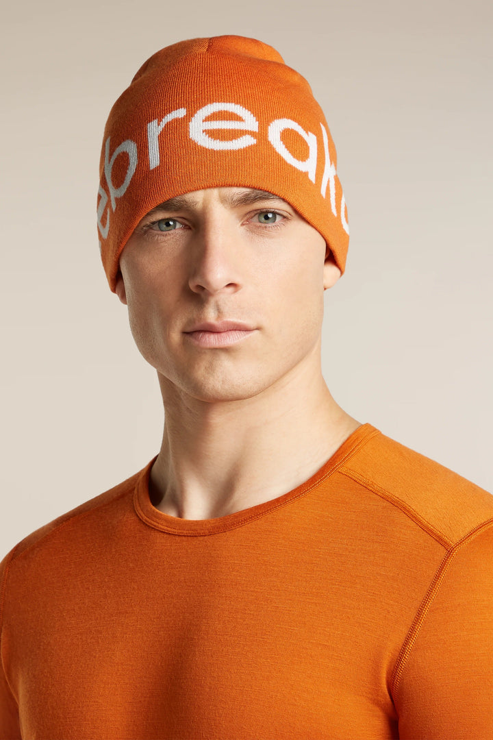 Adult Unisex Merino Icebreaker Beanie  Spice/Ecru Heather 0A56SJ