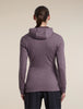 Womens Merino 260 Quantum Long Sleeve Zip Hoodie  Grey Plum/Dark Berry BA56XR