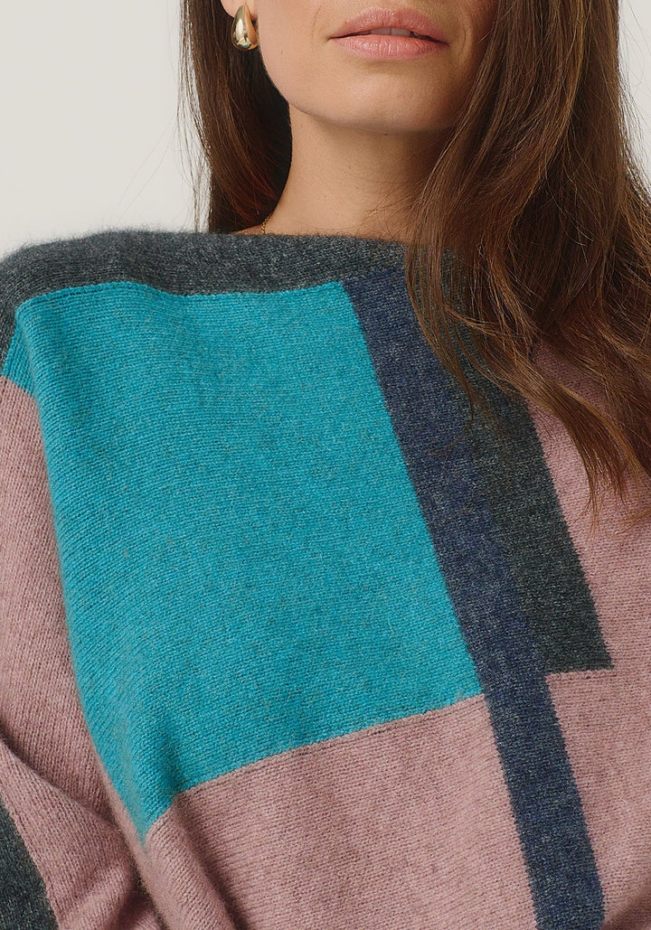 Womens Empress Poncho Rose Dust/Glacier  Multi