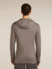 Mens Merino 260 Quantum Long Sleeve Zip Hoodie Porcini  BA56W2