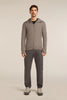 Mens Merino 260 Quantum Long Sleeve Zip Hoodie Porcini  BA56W2