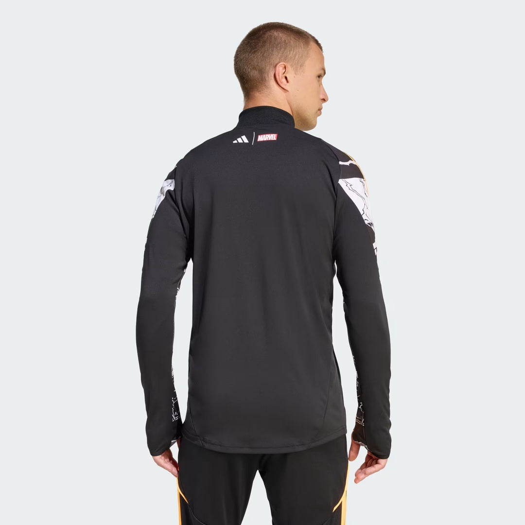 All Black MARVEL TRAINING TOP JV9965