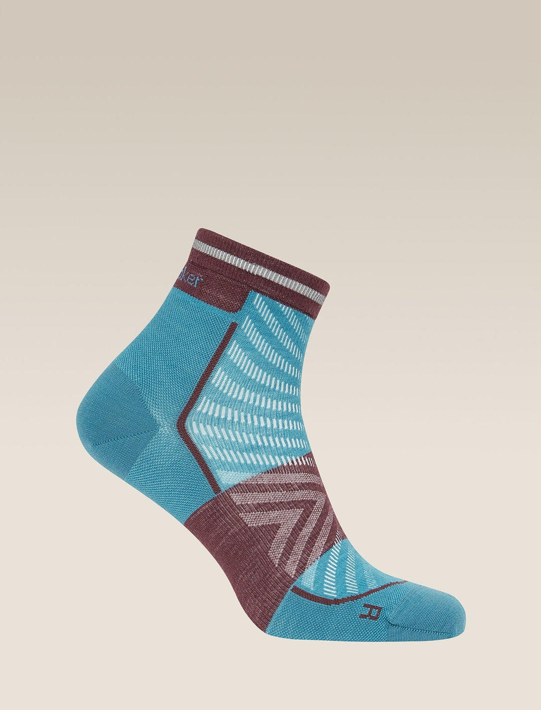 Mens Merino Blend Run+ Ultralight Mini Socks Topaz/Java 0A56VI