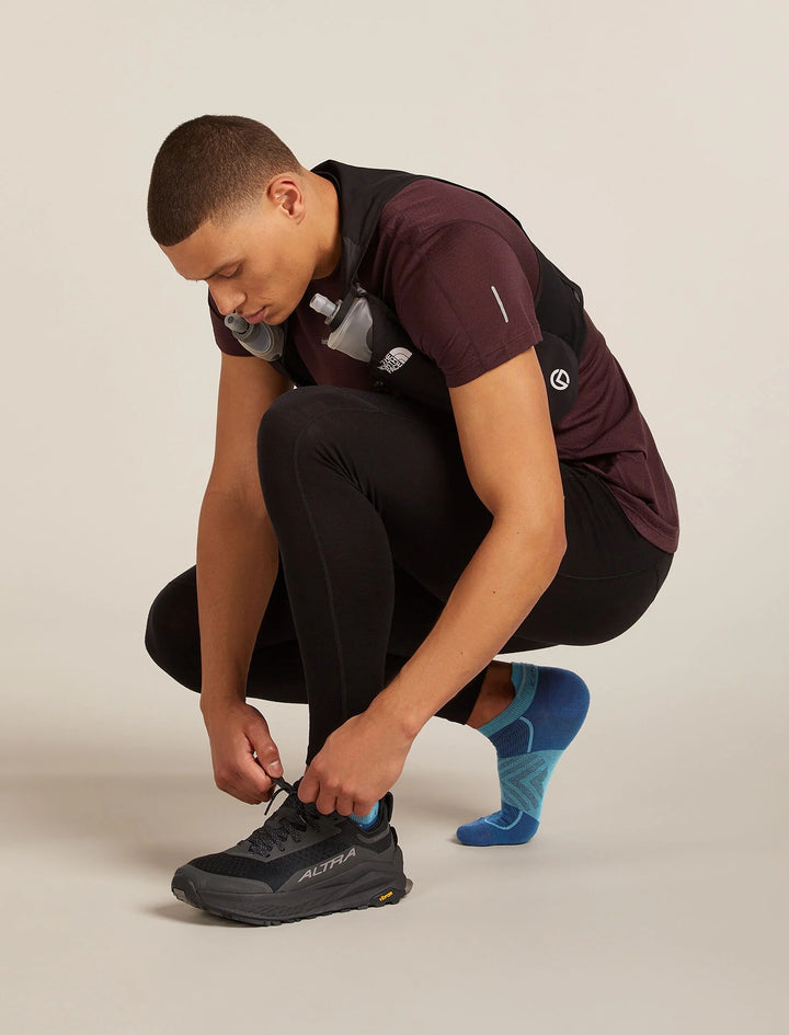 Mens Merino Blend Run+ Ultralight Micro Socks  Atlantis/Topaz 0A56VH