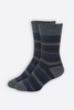 Mens Striped Possum Sock Graphite NX206