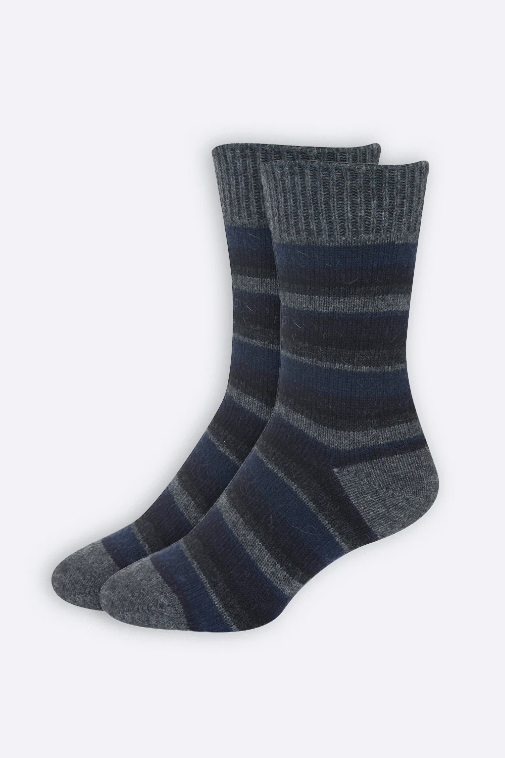 Mens Striped Possum Sock Graphite NX206