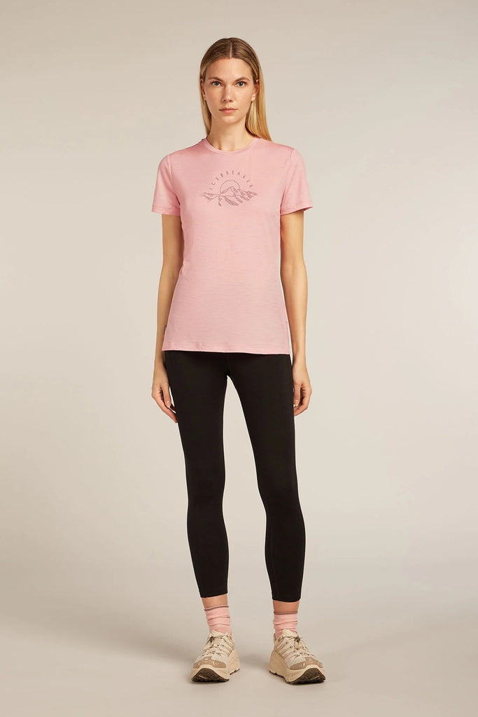 Womens Merino 150 Tech Lite S S T-Shirt Sunrise Summit Blush 0A576O