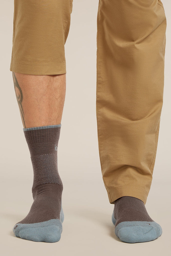 Mens Merino Hike+ Medium Crew Socks Topaz/Trail 0A578M