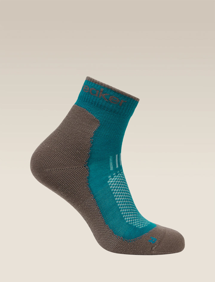 Womens Merino Hike+ Light Mini Socks Tidal teal/Porcini 0A578J