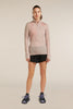 Womens Merino Blend 200 Realfleece™ Descender L S Half Zip Jacket Pink Quartz BA56YM