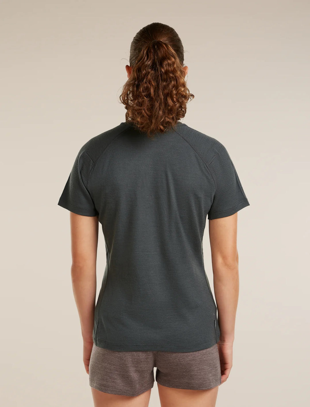 Womens Merino 200 Waffle Elevation Short Sleeve T-Shirt Obsidian 0A5792