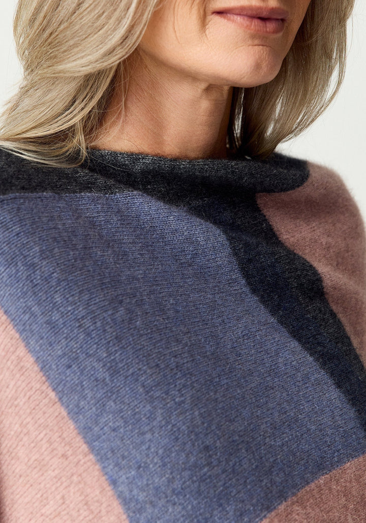 Womens Empress Poncho Rose Dust/Waterfall  Multi