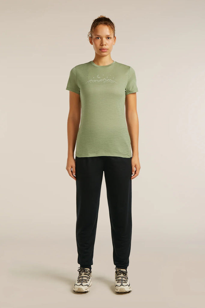 Womens Merino 150 Tech Lite S S T-Shirt Sparkling Stars Lichen 0A576M