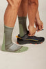 Mens Merino Hike+ Light Crew Socks   Loden/lichen 0A578O