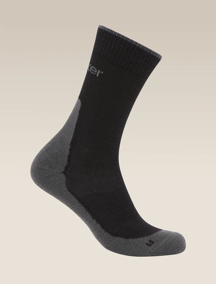 Mens Merino Hike+ Light Crew Socks Black/Obsidian  0A578O