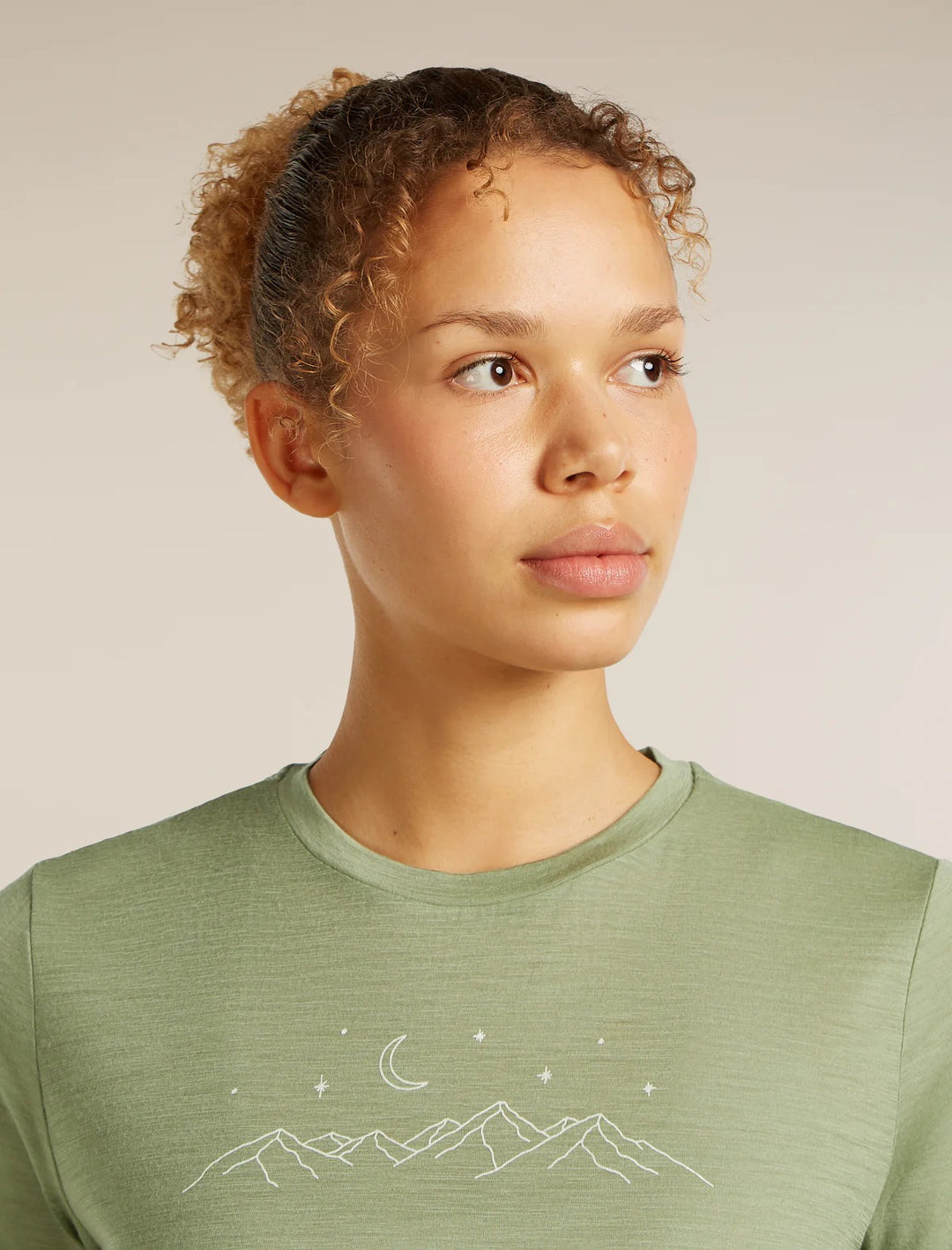 Womens Merino 150 Tech Lite S S T-Shirt Sparkling Stars Lichen 0A576M