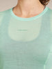 Womens  Merino Blend 75 Cool-Lite™ Featherlight™ Long Sleeve Crew Thermal Top Mint 0A577K