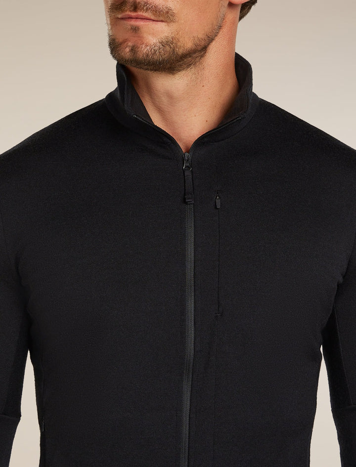Mens  Merino 260 Quantum LS Zip Black BA56W1